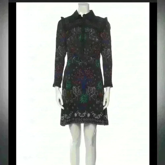 Sandro Paris Women’s Celestial Print Dress. Black size XS - Picture 1 of 7